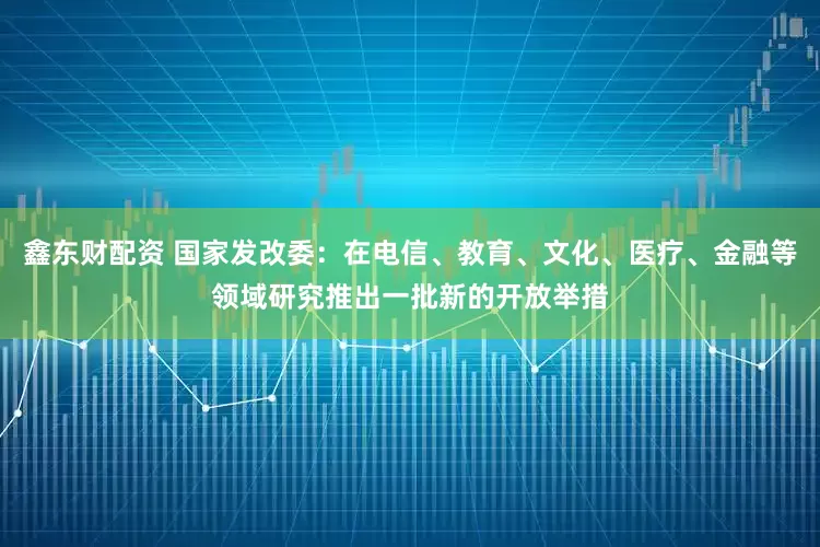 鑫东财配资 国家发改委：在电信、教育、文化、医疗、金融等领域研究推出一批新的开放举措