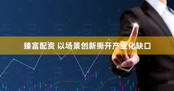 臻富配资 以场景创新撕开产业化缺口