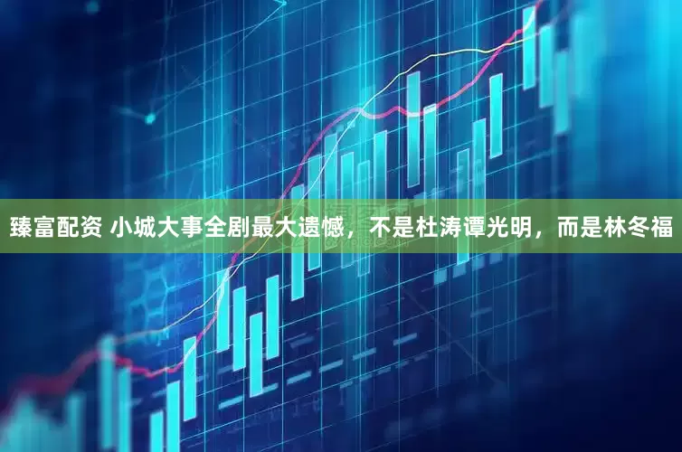 臻富配资 小城大事全剧最大遗憾，不是杜涛谭光明，而是林冬福